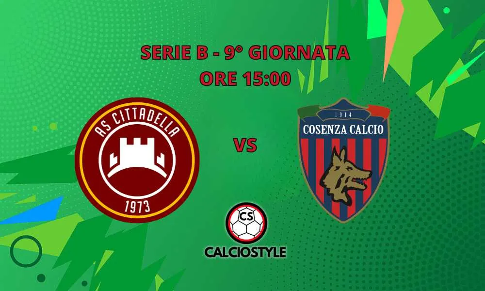 Cittadella-Cosenza, probabili formazioni e dove vederla