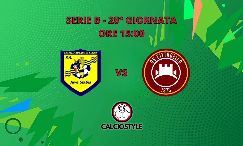 Juve Stabia-Cittadella, le probabili formazioni e dove vederla