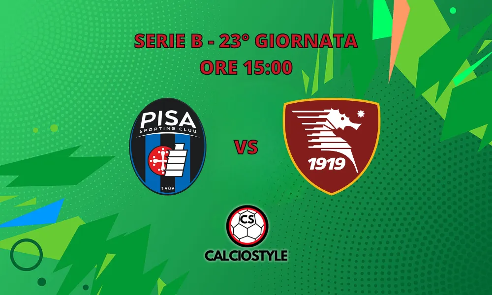 Pisa-Salernitana, probabili formazioni e dove vederla