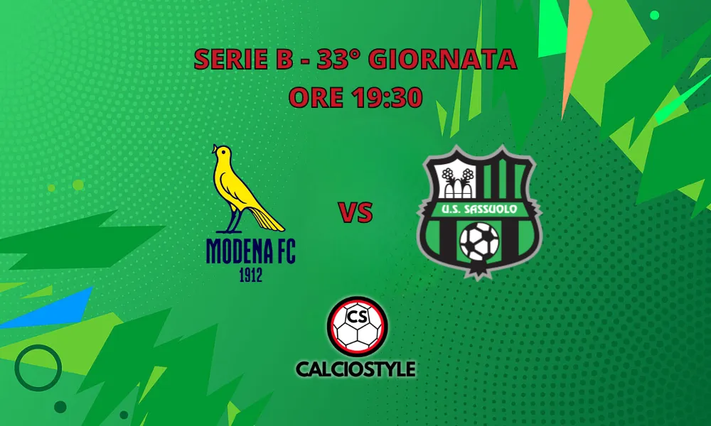 Modena-Sassuolo, probabili formazioni e dove vederla