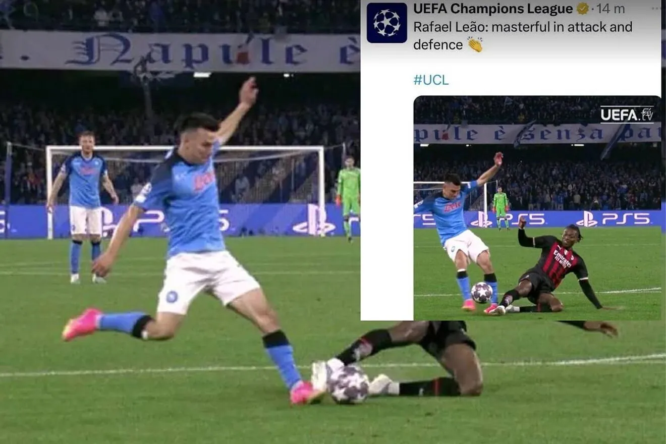 Milan, l’ira dei napoletani: il post rimosso dalla UEFA  su Leao