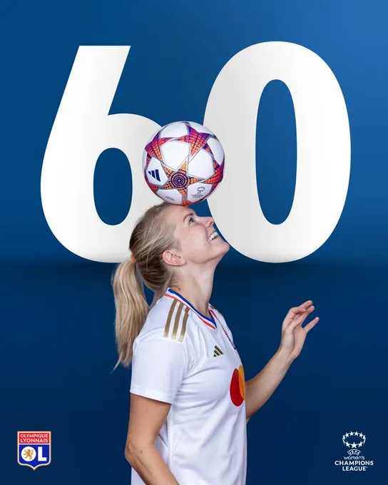 Hegerberg 60 gol in champions