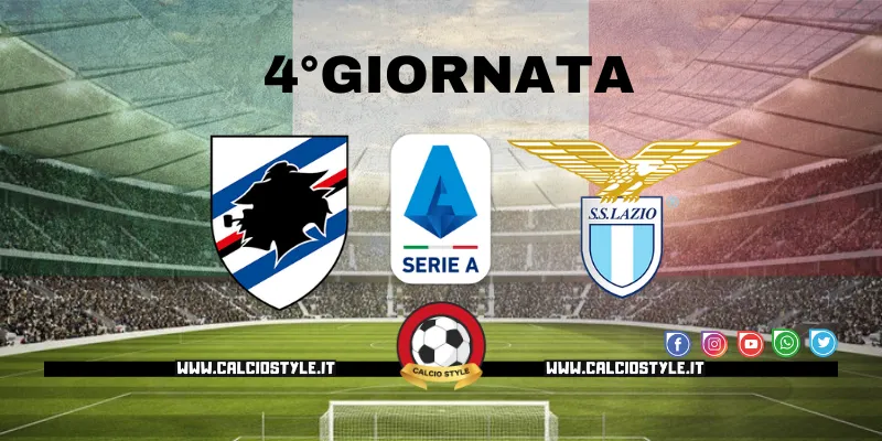 Sampdoria-Lazio: probabili formazioni e dove vederla