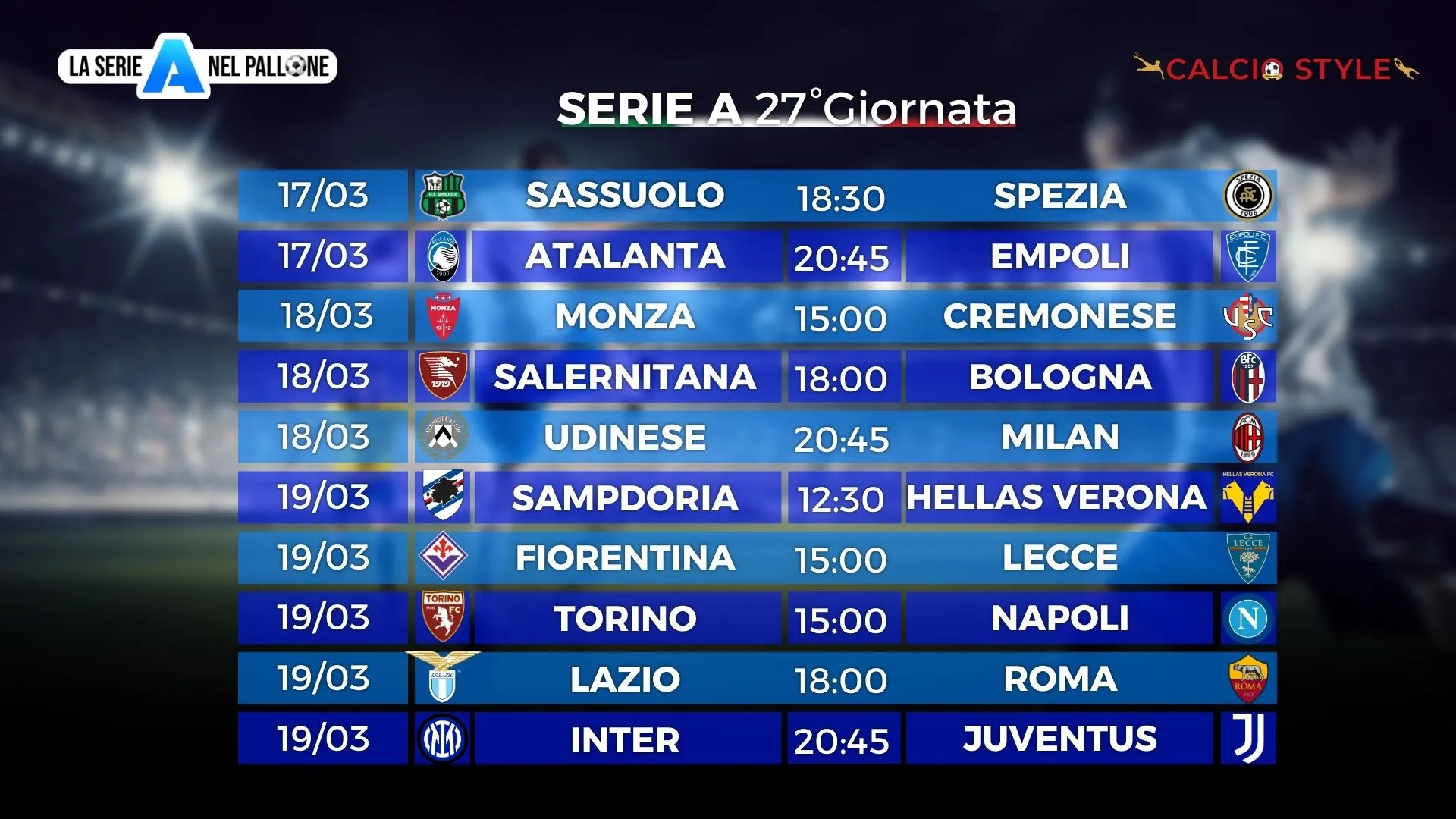 Serie A: probabili formazioni e fantaconsigli