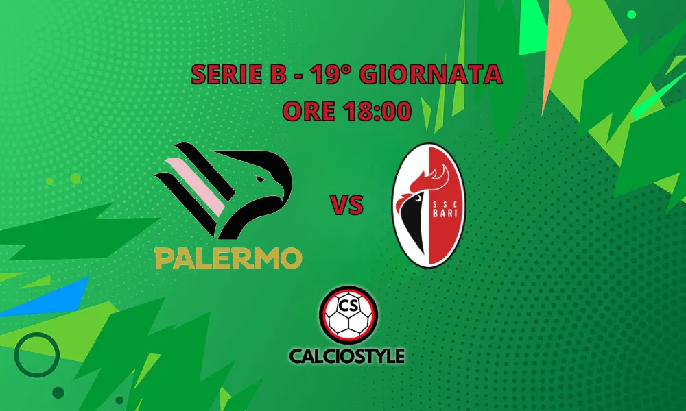 Serie B, Palermo-Bari: le formazioni ufficiali