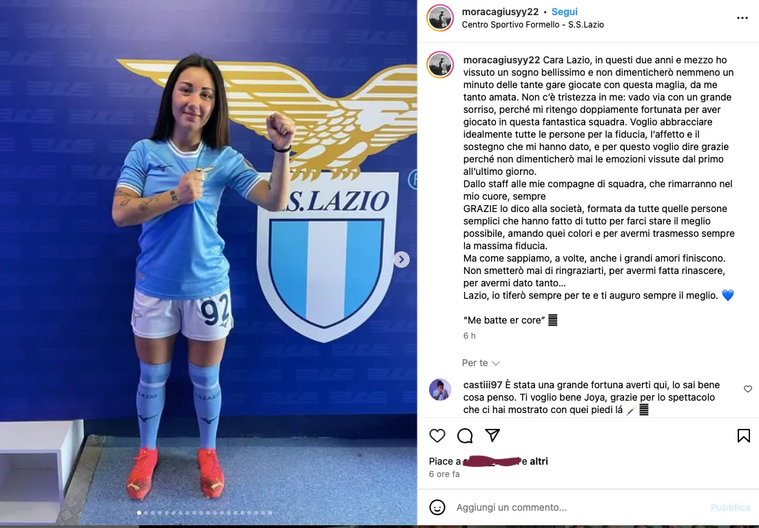 Lazio femminile Moraca