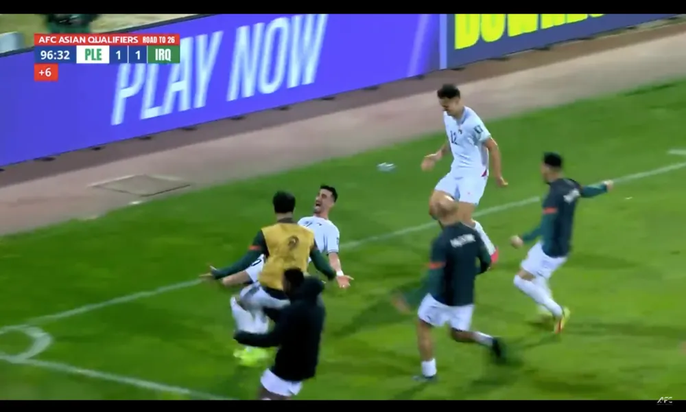 Palestina secondo gol contro l'Iraq