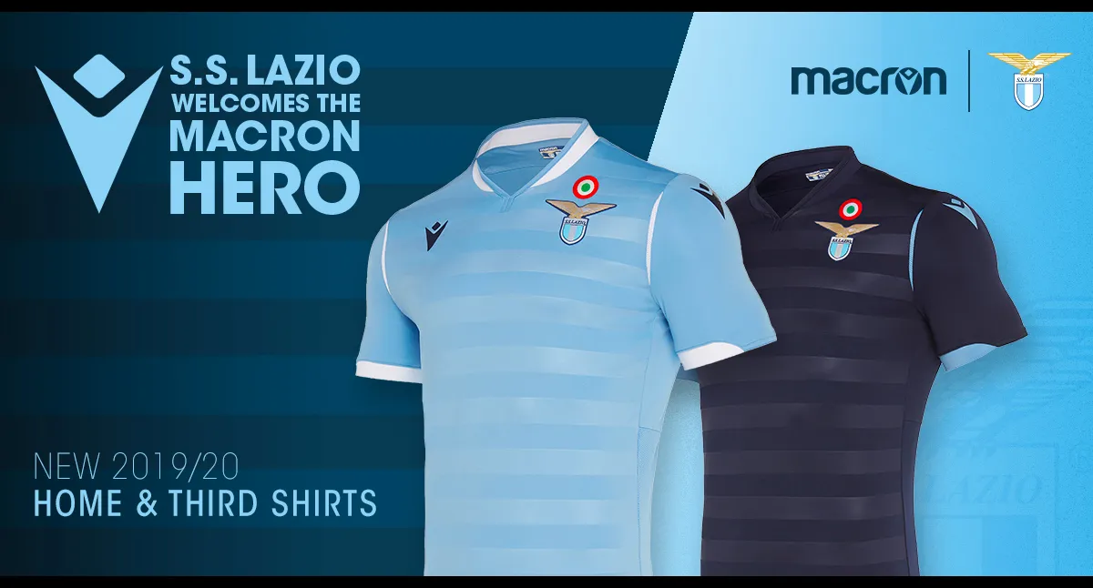 Lazio presentata la prima e terza maglia