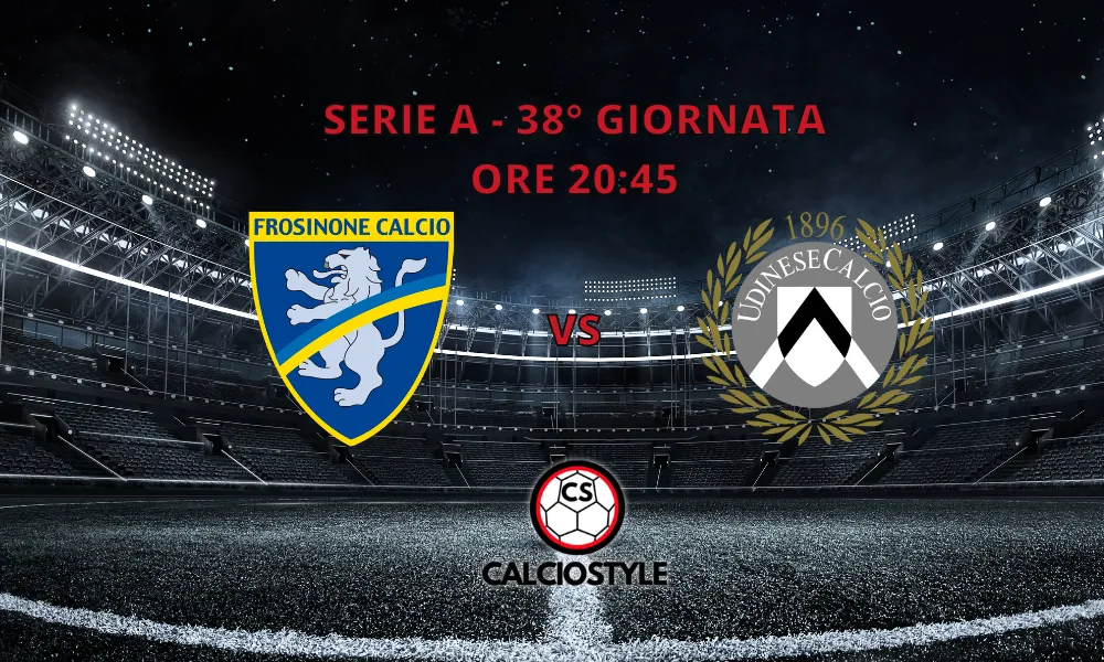 Frosinone-Udinese, probabili formazioni e dove vederla