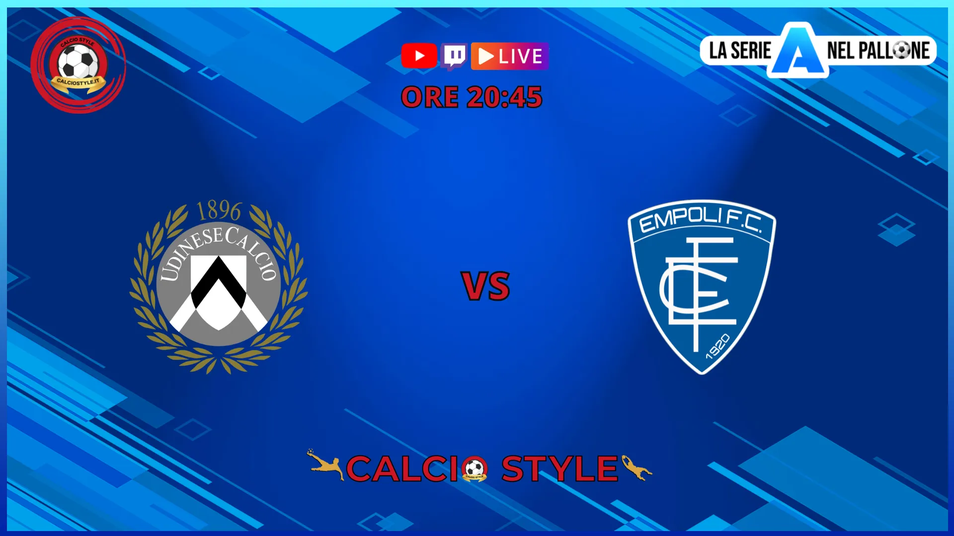 Udinese-Empoli: probabili formazioni e dove vederla
