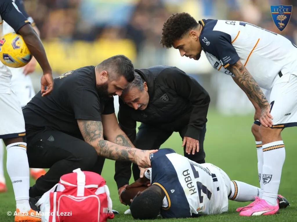 Tegola Lecce, stagione finita per Kaba: i dettagli