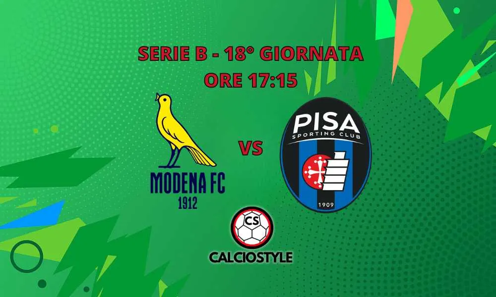 Modena-Pisa, probabili formazioni e dove vederla