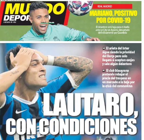 Mundo Deportivo: le condizioni per Lautaro al Barcellona
