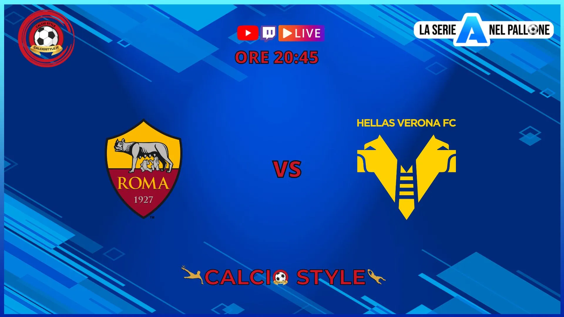 Roma-Hellas Verona: le formazioni ufficiali