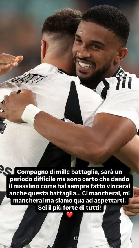 Juventus, il messaggio di Gatti a Bremer: "Sei il più forte di tutti! Ci mancherai."