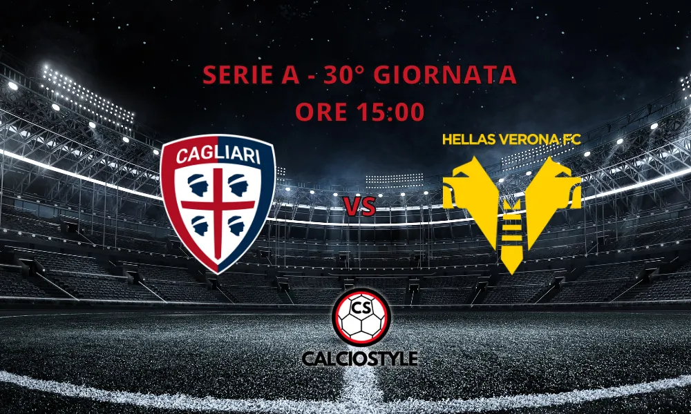 Cagliari-Hellas Verona, le formazioni ufficiali