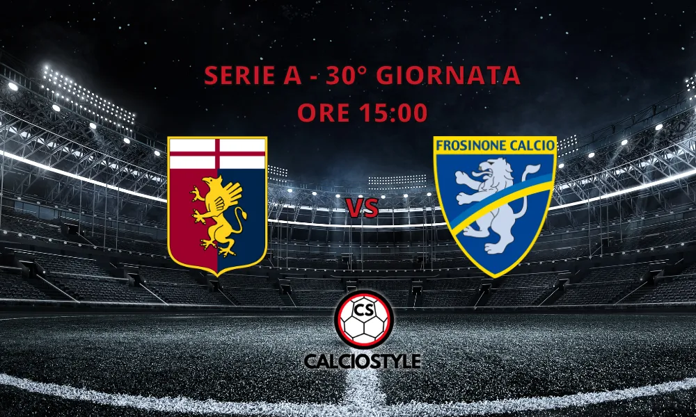 Genoa - Frosinone: le probabili formazioni e dove vederla