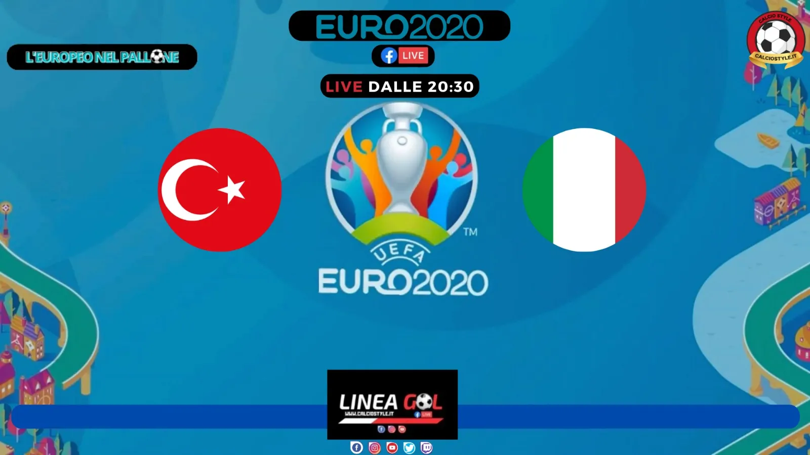 Euro 2020,Turchia-Italia: le probabili formazioni e dove vederla
