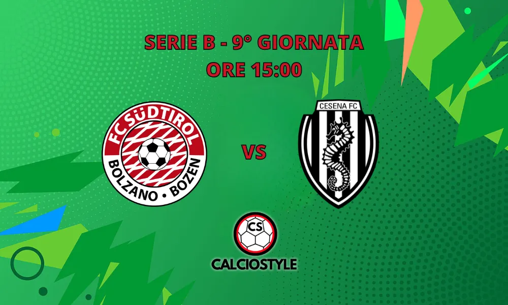 Sudtirol-Cesena: probabili formazioni e dove vederla