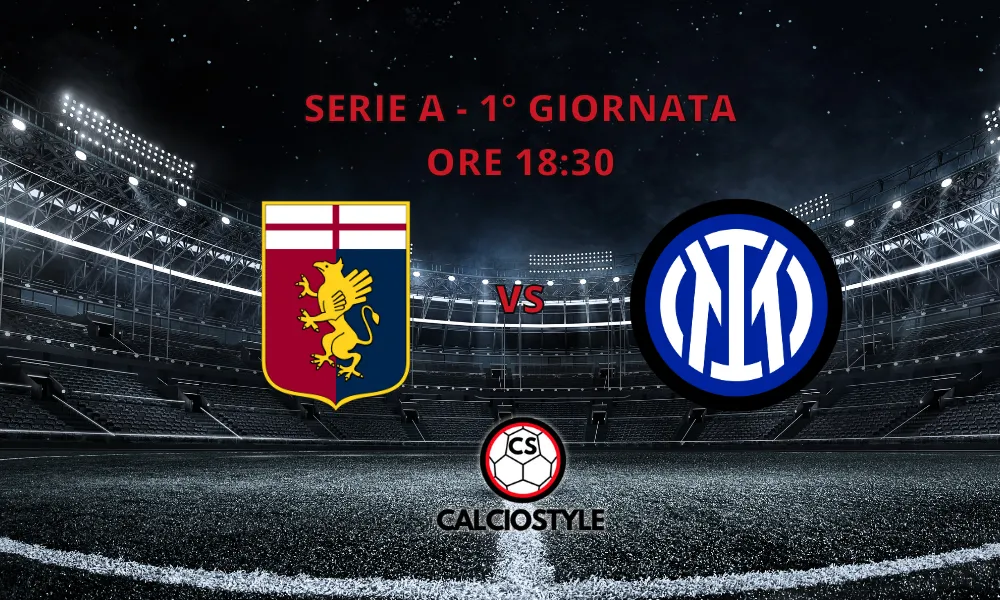 Genoa-Inter, le formazioni ufficiali