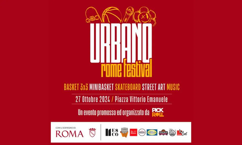 Nasce Urbano Rome Festival, il 27 ottobre a Piazza Vittorio Emanuele tra sport, street art e musica live