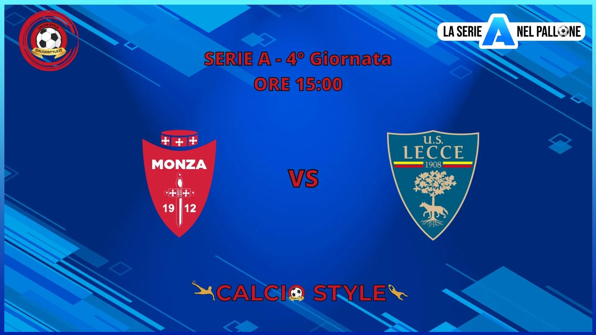 Monza-Lecce, le formazioni ufficiali
