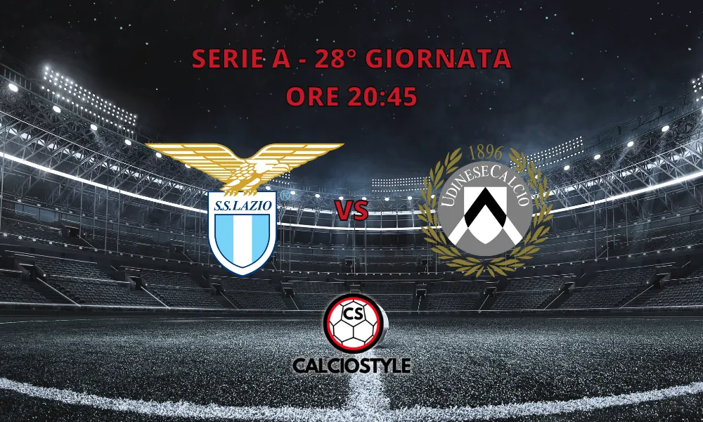 Lazio-Udinese, le formazioni ufficiali del monday night