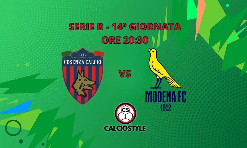 Cosenza-Modena: probabili formazioni e dove vederla