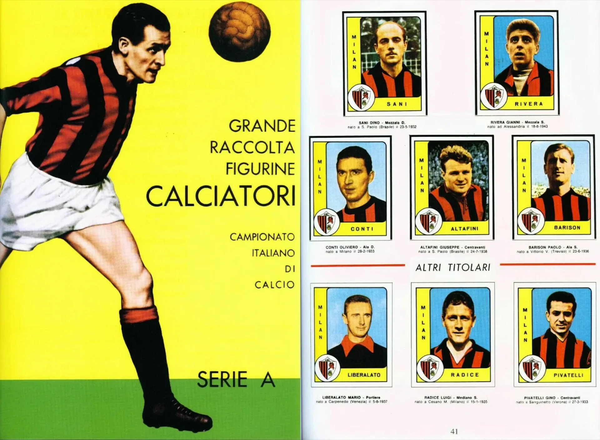 sallustro Panini Bolaffi, all'asta molte figurine di calcio pregevoli