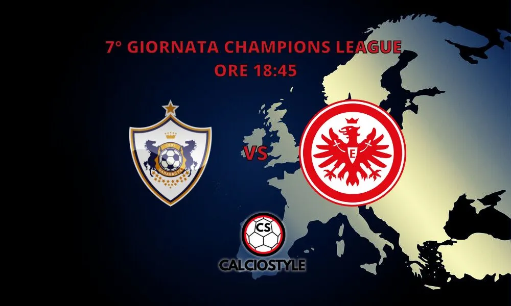 Qarabag-Eintracht Francoforte: probabili formazioni e dove vederla