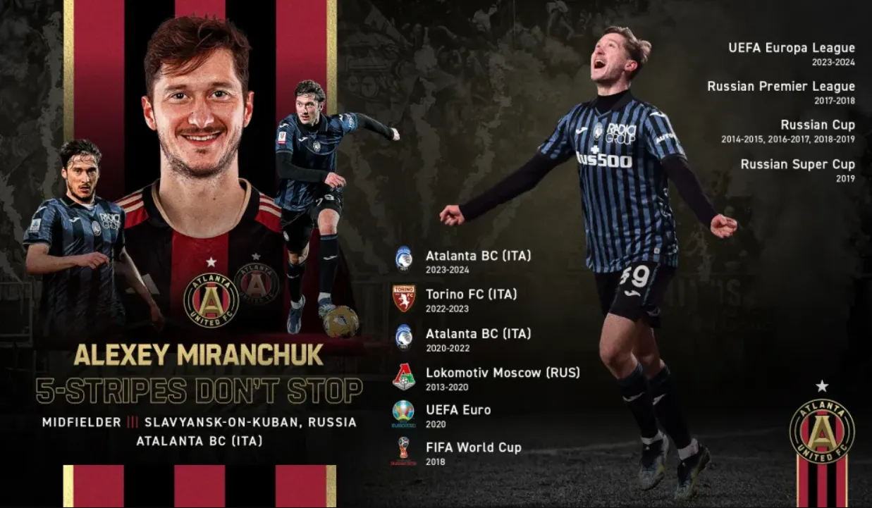 UFFICIALE, Miranchuk è un nuovo giocatore di Atlanta