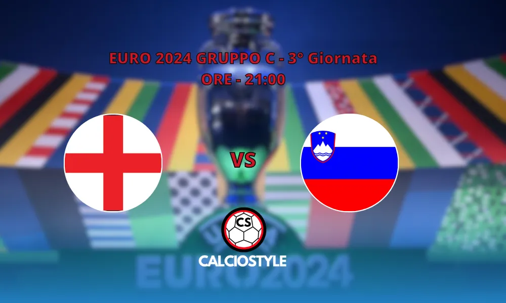 Inghilterra-Slovenia: le ultimissime
