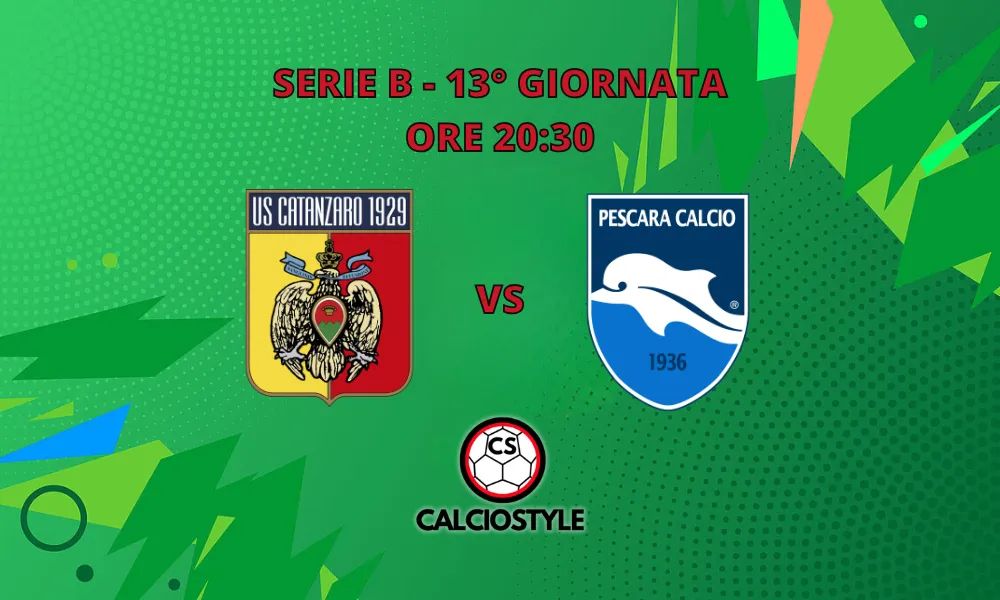 Catanzaro-Pescara, probabili formazioni e dove vederla