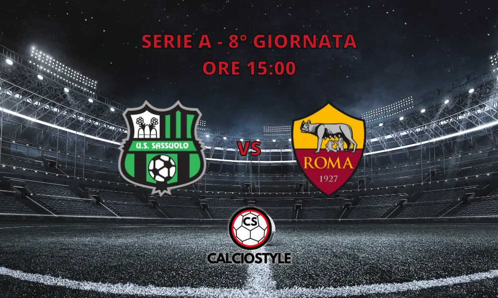 Sassuolo-Roma, le formazioni ufficiali: la decisione di Gasperini sul centravanti