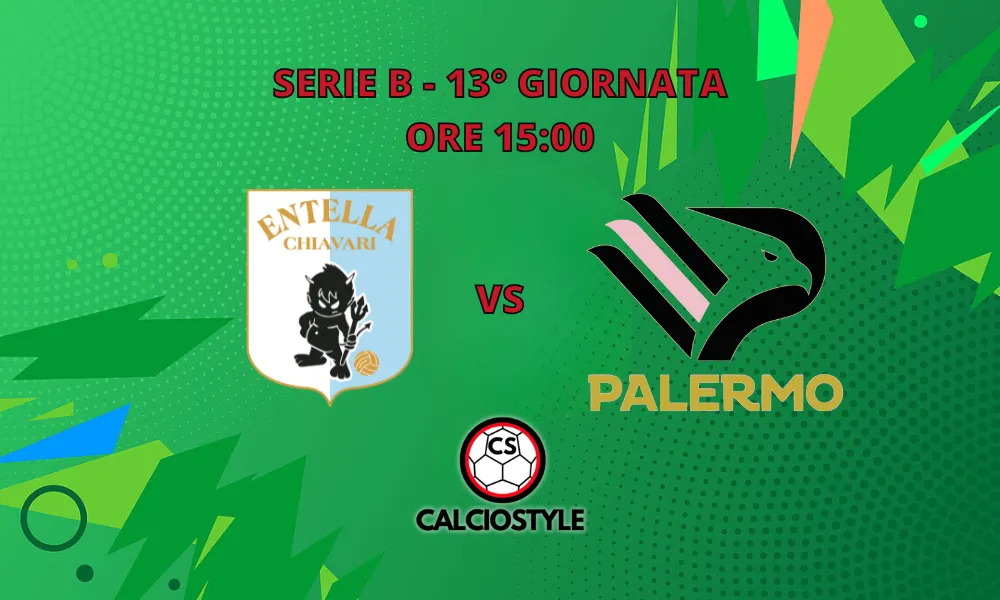 Entella-Palermo, probabili formazioni e dove vederla