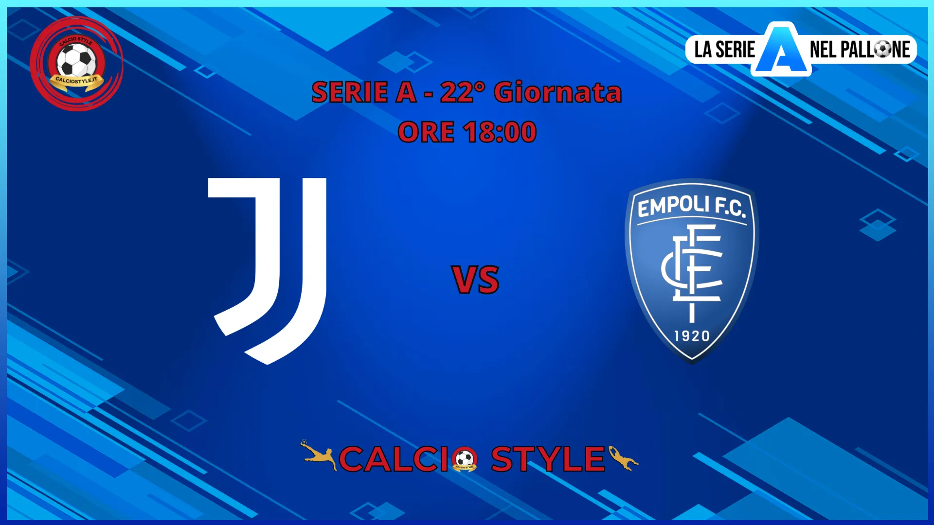 Juventus-Empoli: le formazioni ufficiali