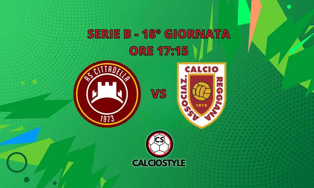 Cittadella-Reggiana probabili formazioni e dove vederla