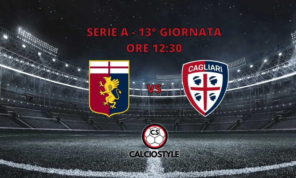 Genoa-Cagliari 2-2. Goal e Highlights