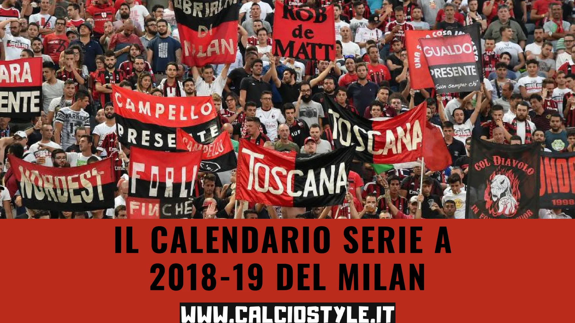 Scarica qui il calendario della serie A del Milan 2018-19