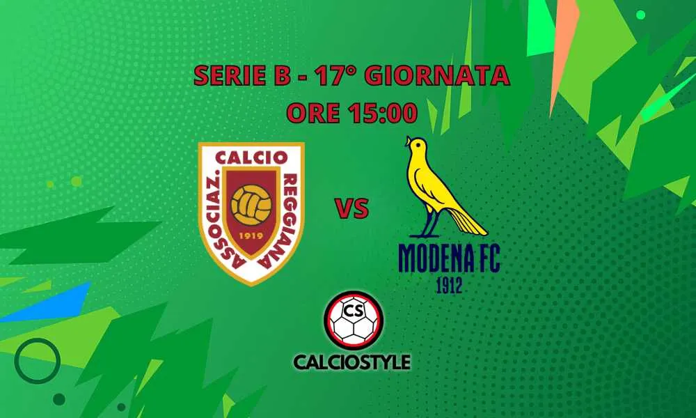 Reggiana-Modena: probabili formazioni e dove vederla