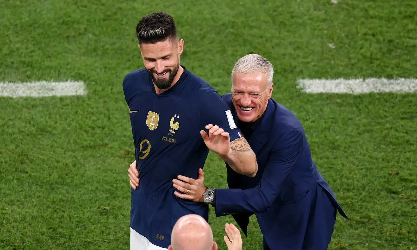 Milan, Deschamps coccola Giroud:" Se è ancora qui è tutto merito suo"