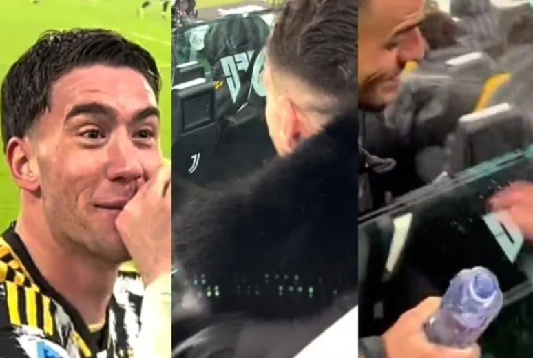 Gatti: il giubbotto che fa ridere Vlahovic