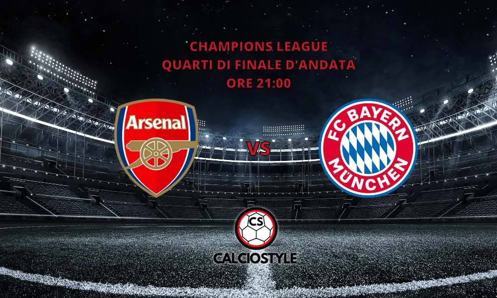 Arsenal-Bayern Monaco, le formazioni ufficiali