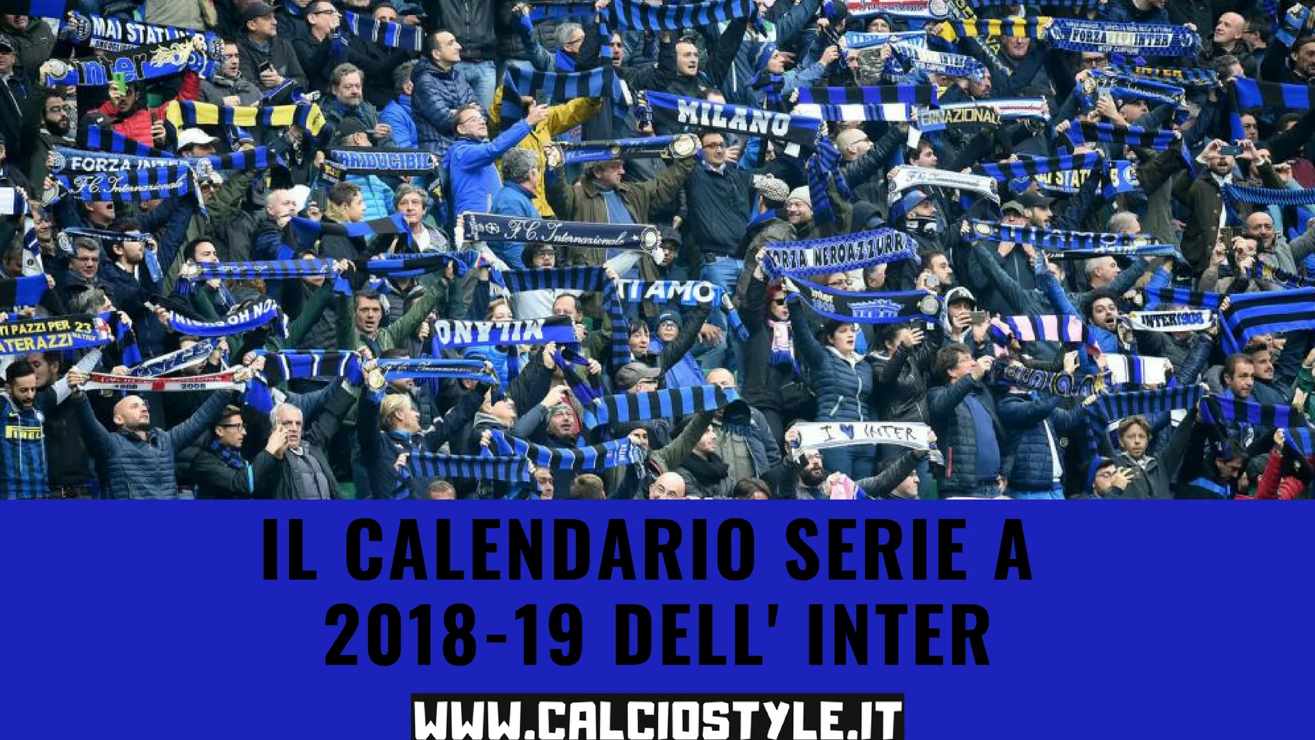 Scarica qui il calendario della serie A dell' Inter 2018-19