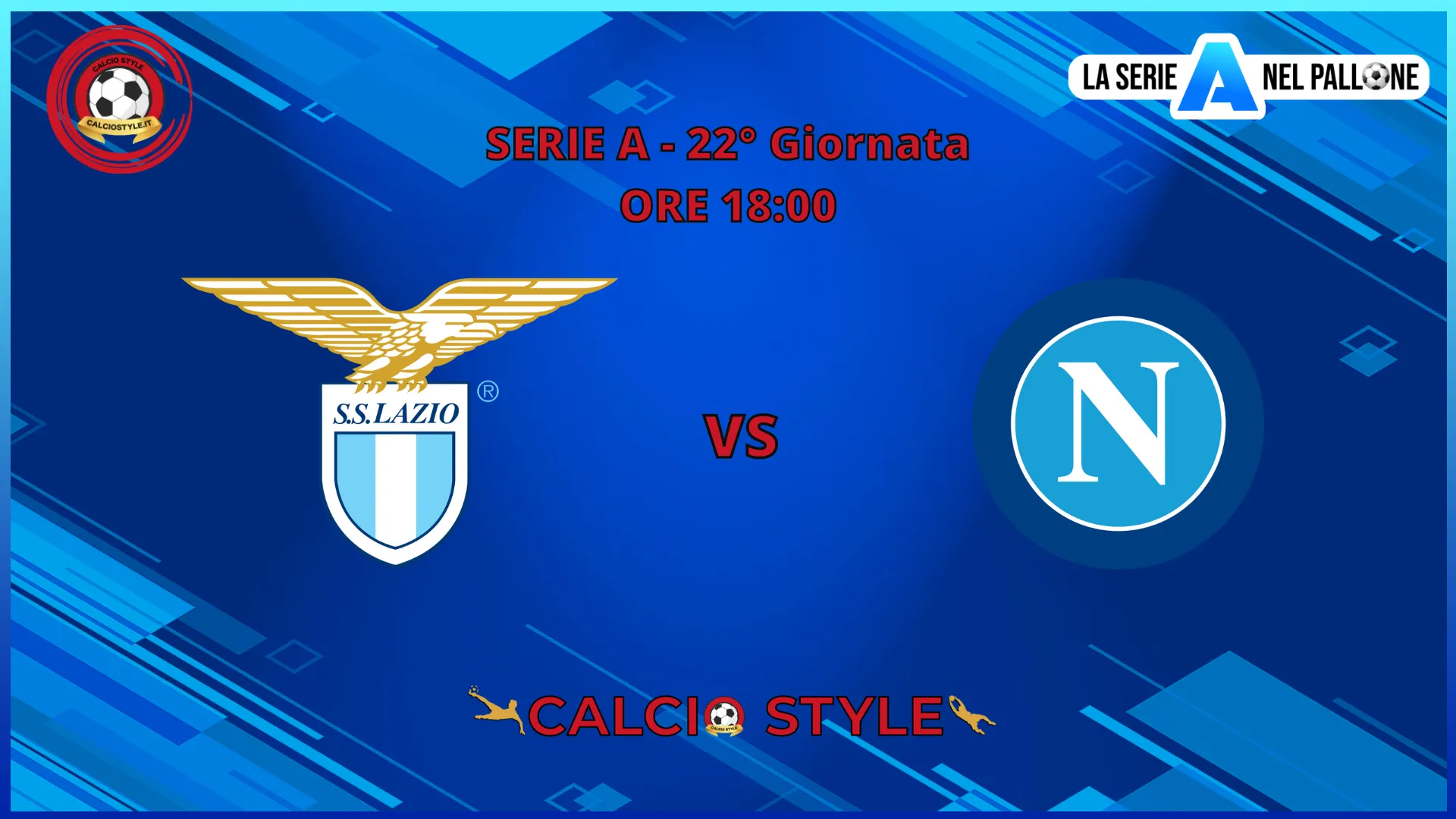 Serie A: le ufficiali di Lazio-Napoli