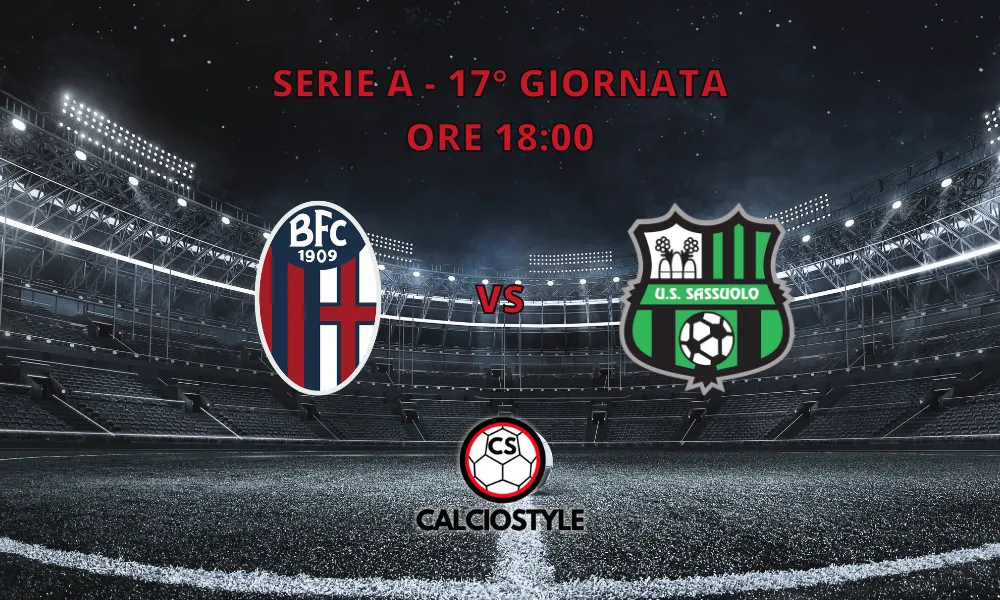 Bologna-Sassuolo, le formazioni ufficiali