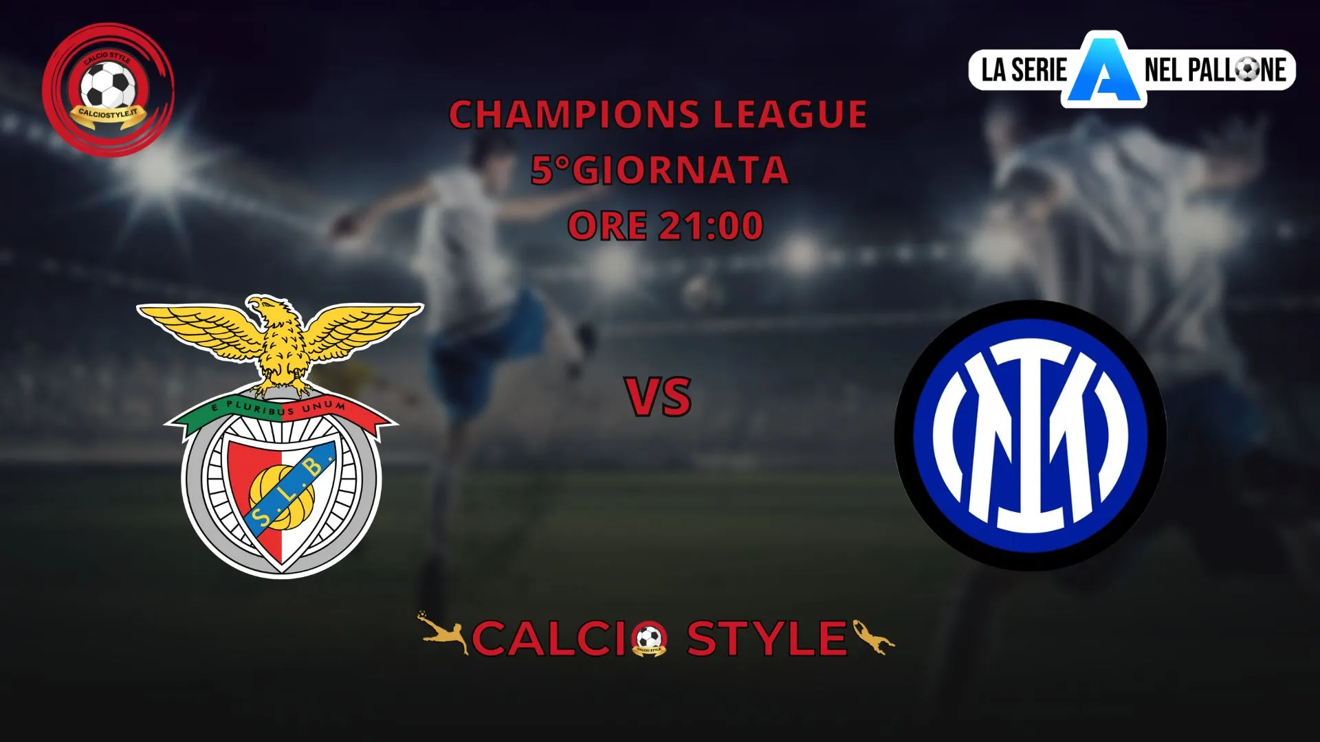 Benfica - Inter: probabili formazioni e dove vederla