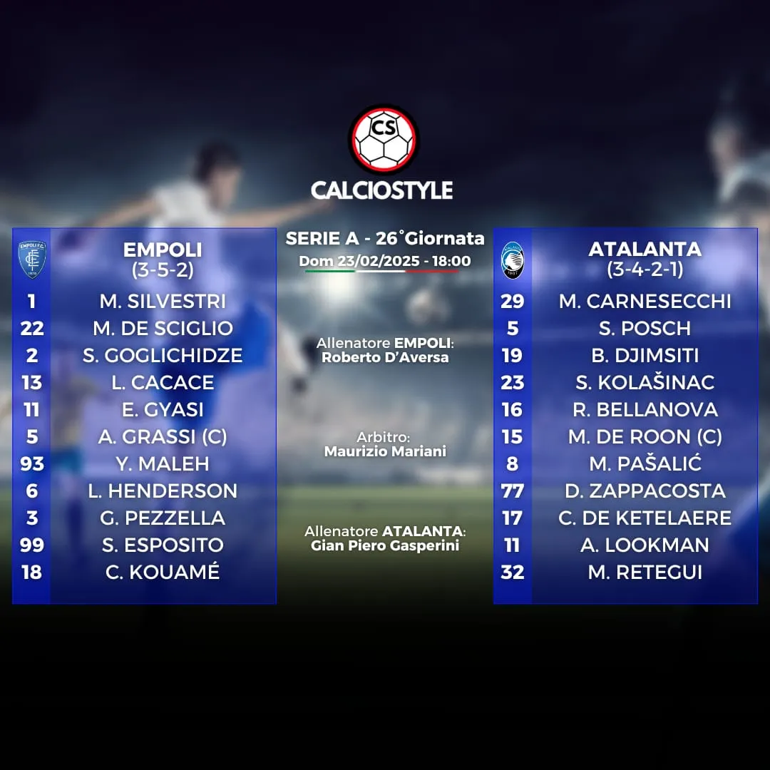 Empoli-Atalanta