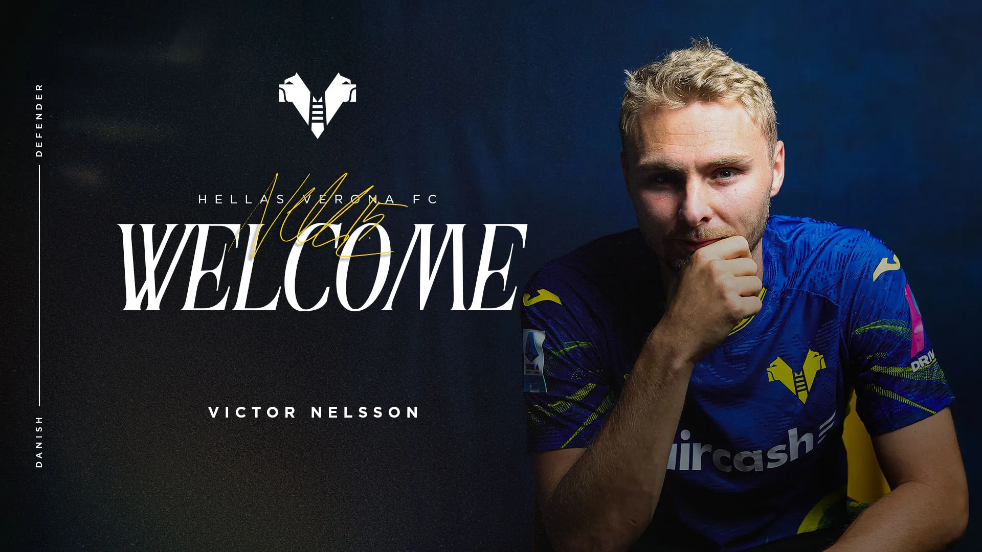 UFFICIALE, Victor Nelsson è un nuovo giocatore dell'Hellas Verona