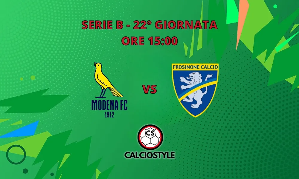 Modena-Frosinone, le probabili formazioni e dove vederla